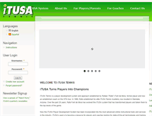 Tablet Screenshot of itusatennis.com